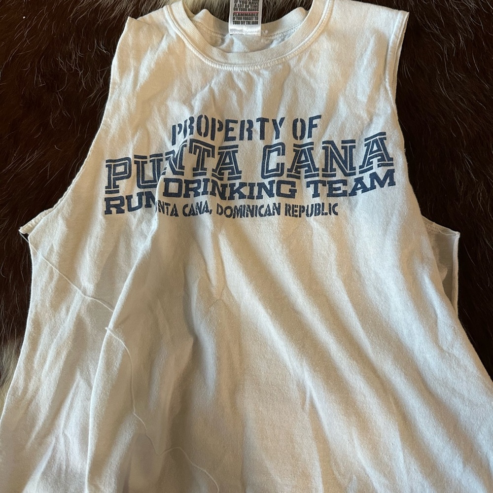 Punta Cana White Tank Top